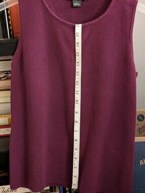 August Silk Sleeveless Knit Tank - Plum
